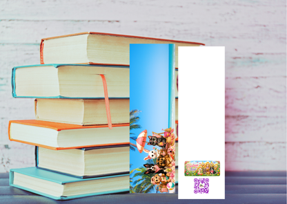 Zomer Mood Boekenlegger – Handgemaakt – 5,5 x 15 cm