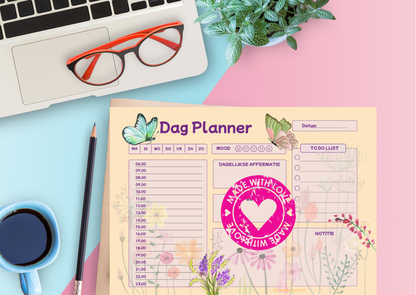 Dag Planner PDF – Lente Editie | Dagplanning, To-Do & Mood | Printable