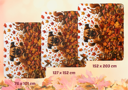 Novi Leaf Adventure Sherpa Fleece Blanket | Herfst 2026 | Creatieve Aap