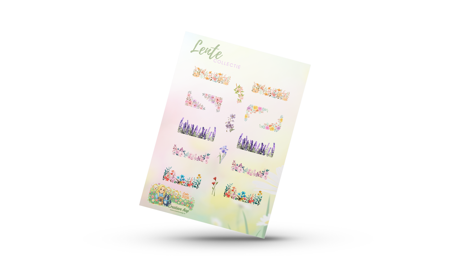 Planner Stickers Fleurige Decoratie – Lente Collectie 2026 | Bloemen