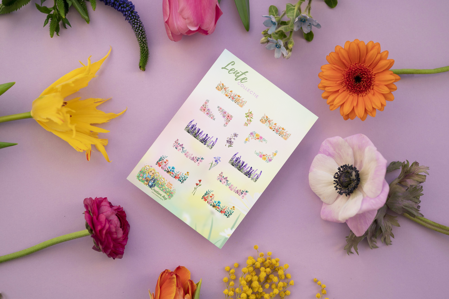 Planner Stickers Fleurige Decoratie – Lente Collectie 2026 | Bloemen