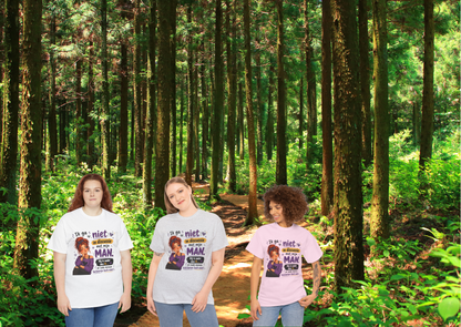 Ik ga niet in discussie met mijn man – Grappig Uniseks Humor T-shirt
