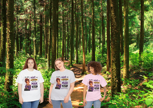 Ik ga niet in discussie met mijn man – Grappig Uniseks Humor T-shirt