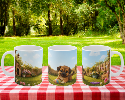 Novi Puppy Zomer Mok – Schattige Hond Mok 330ml | Kawaii Puppy Cadeau