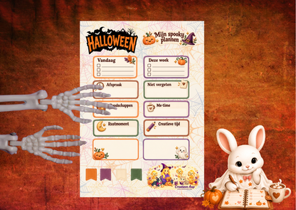 Mijn Spooky Plannen mat vinyl stickervel – A5 en A6