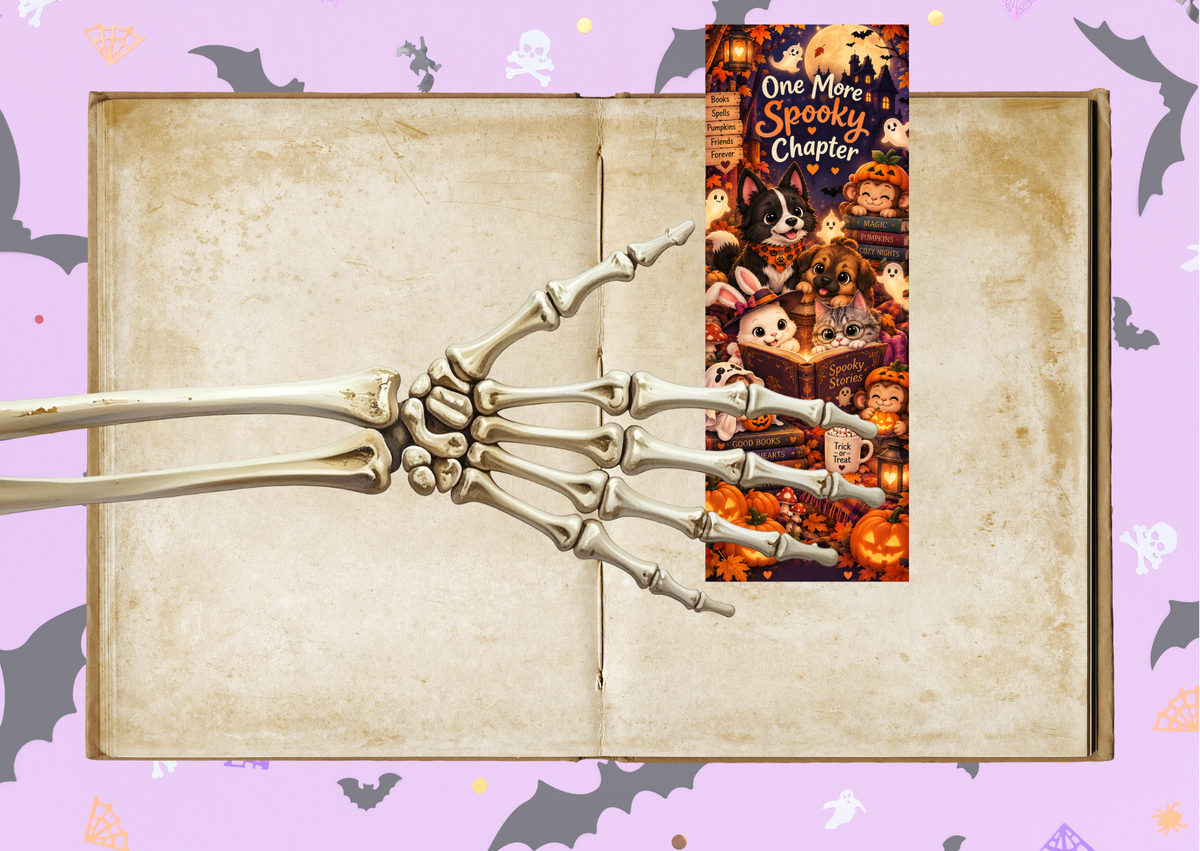 Halloween Boekenlegger – One More Spooky Chapter | Creatieve Aap 5,5 x 15 cm