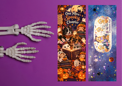 Halloween Boekenlegger – One More Spooky Chapter | Creatieve Aap 5,5 x 15 cm