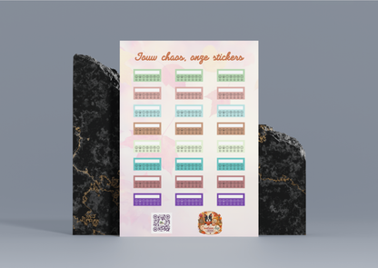 Herfst Mood Tracker Planner Vinyl Stickers | A6 & A5 | Handmade | Planner Stickers | Creatieve Aap