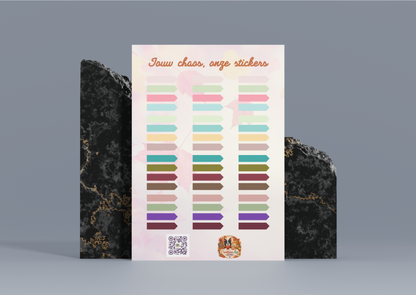 Herfst Tabs Planner Vinyl Stickers | Planner Tabs | A6 & A5 | Handmade | Creatieve Aa
