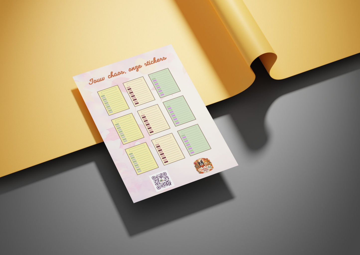 Herfst Afspraken Planner Vinyl Stickers | Planner Stickers | A6 & A5 | Handmade | Creatieve Aap