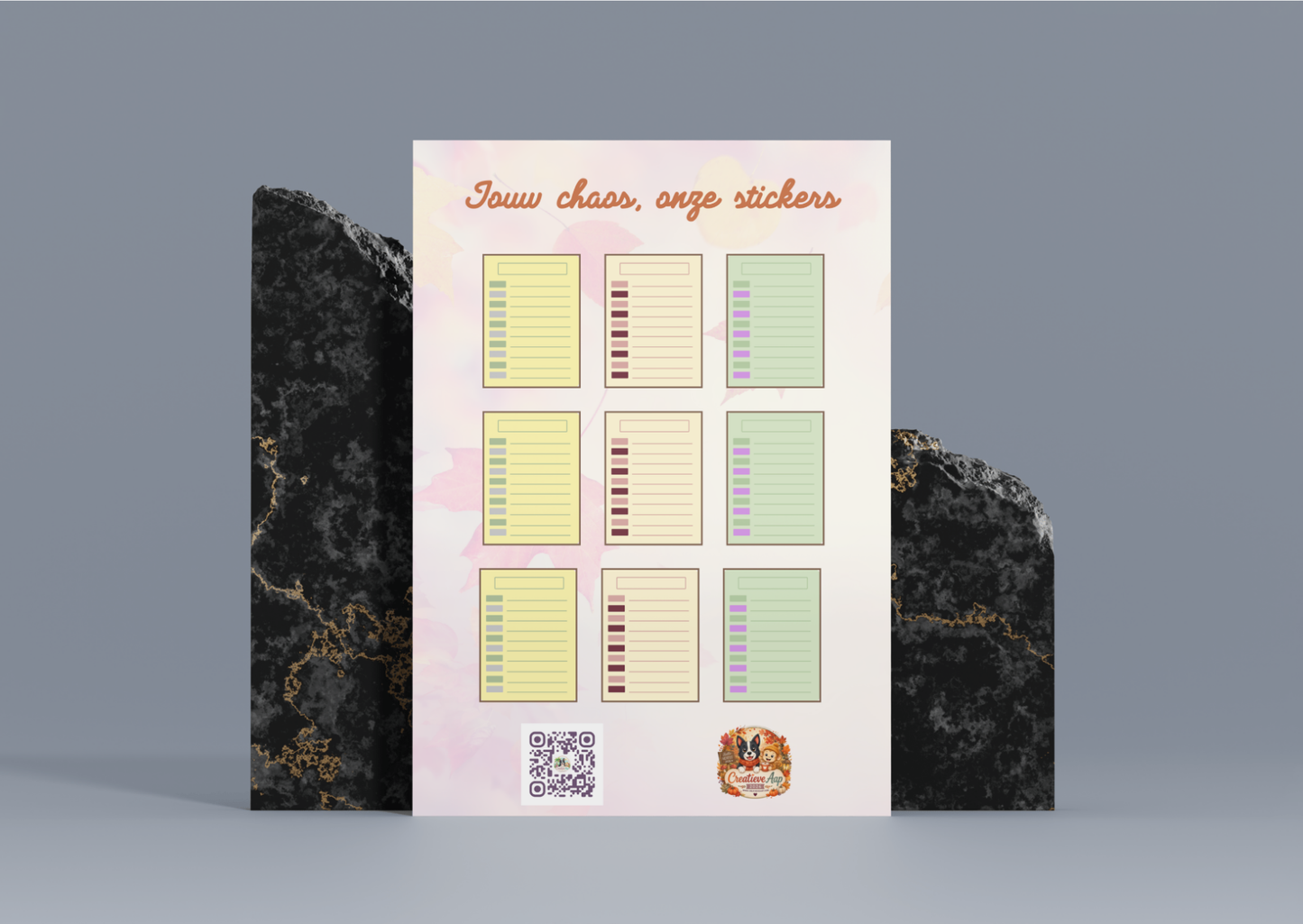 Herfst Afspraken Planner Vinyl Stickers | Planner Stickers | A6 & A5 | Handmade | Creatieve Aap