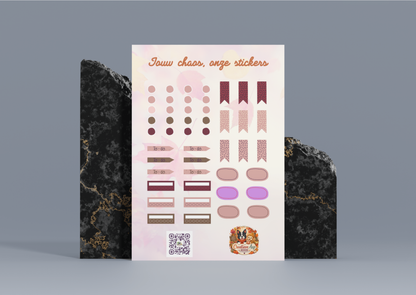 Herfst Planning Accessoires Planner Vinyl Stickers | A6 & A5 | Handmade | Planner Stickers | Creatieve Aap