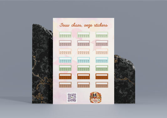 Herfst Weertracker Planner Vinyl Stickers | A6 & A5 | Handmade | Creatieve Aap
