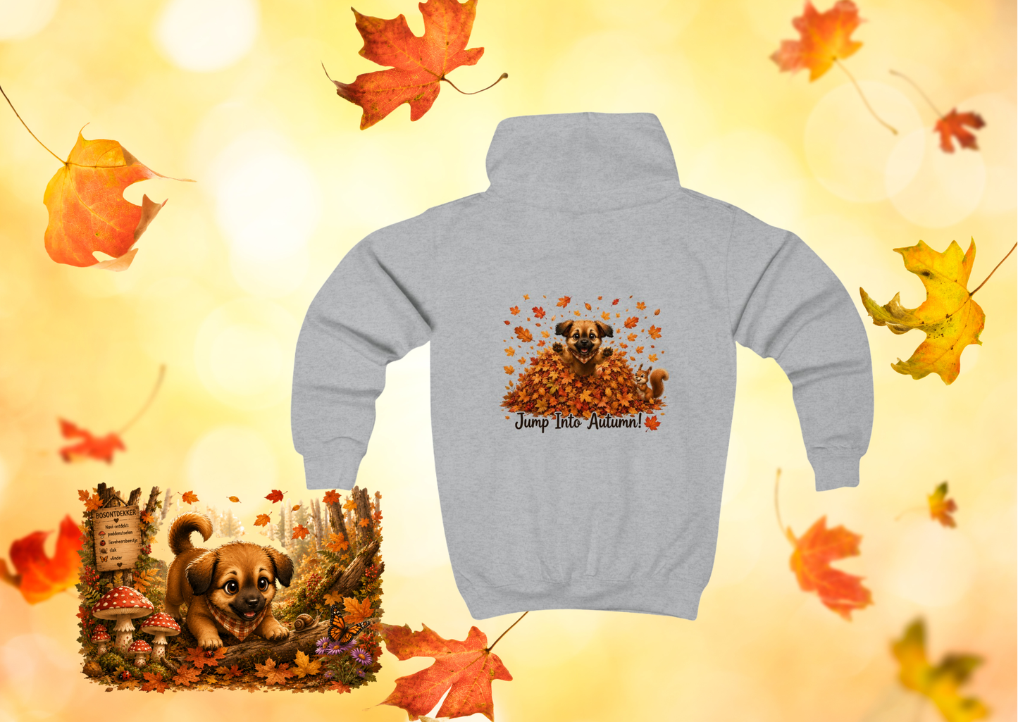 Novi Leaf Jumper Kinder Hoodie | Herfst 2026 | Creatieve Aap
