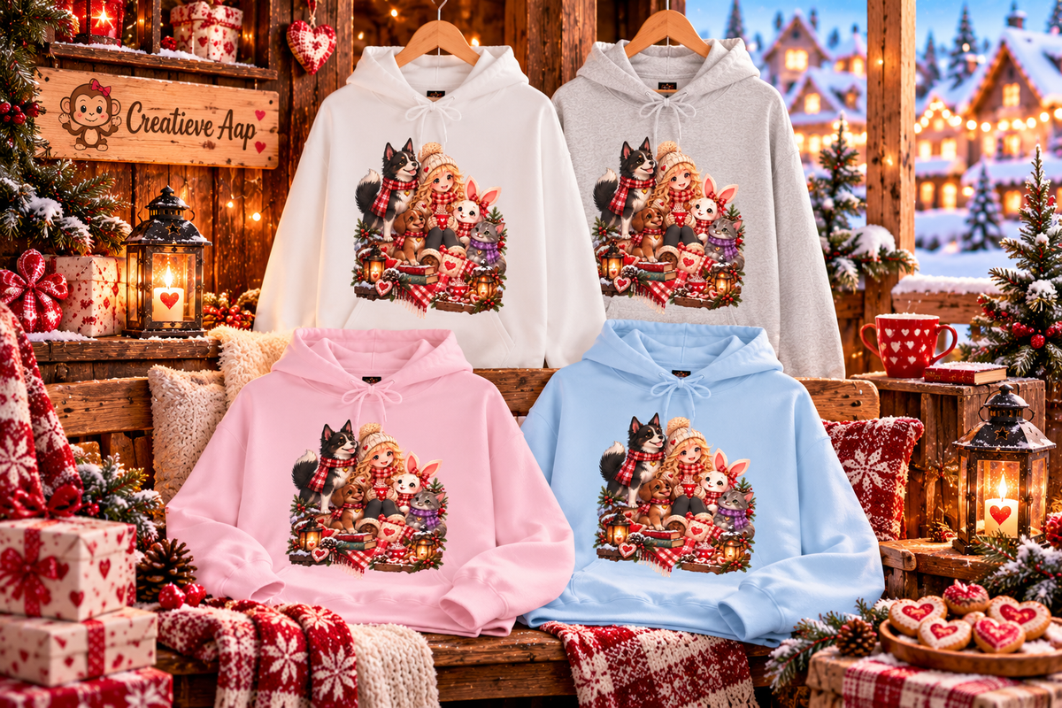 Midwinter Village – Wintergezelligheid | Unisex Hoodie