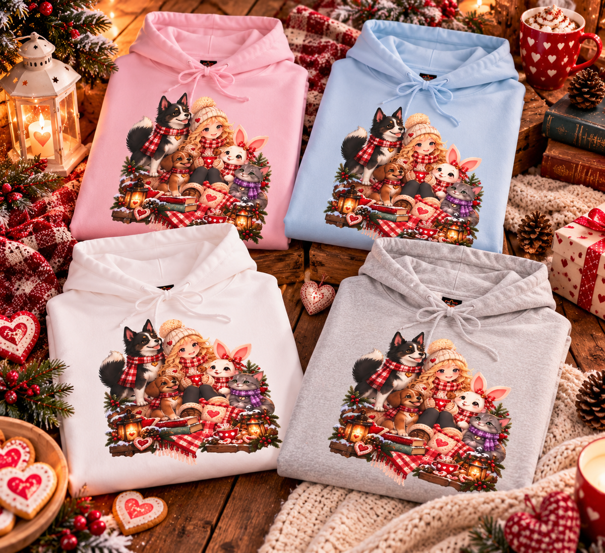 Midwinter Village – Wintergezelligheid | Unisex Hoodie