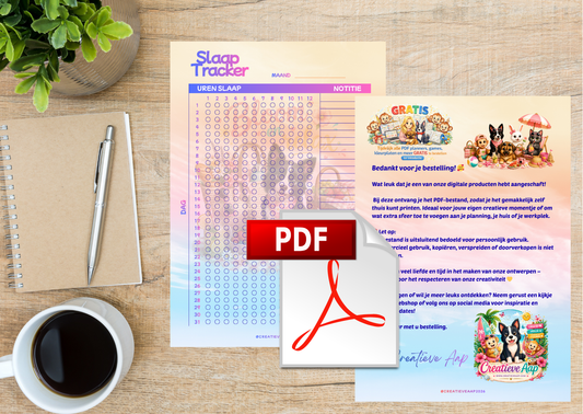 Juli 2026 Planner Set PDF Download – Maandplanner, Dagplanner & Slaap Tracker Printable