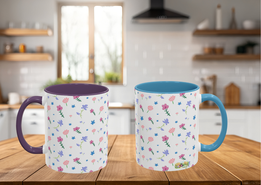 Fleurige Bloemen Mok – Lente Design | Keramische Beker 330 ml