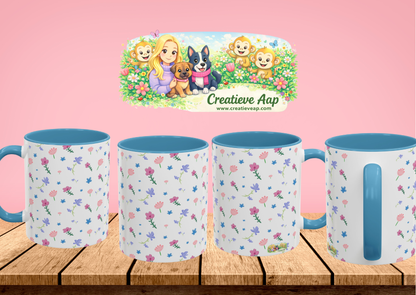 Fleurige Bloemen Mok – Lente Design | Keramische Beker 330 ml