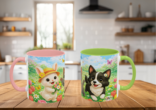 Lente Keramiek Mok Nikita, Maggie & Shelby – 0,33L | Pink & Light Green