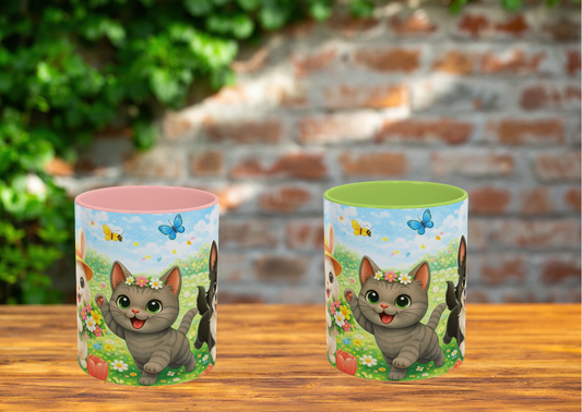 Lente Keramiek Mok Nikita, Maggie & Shelby – 0,33L | Pink & Light Green