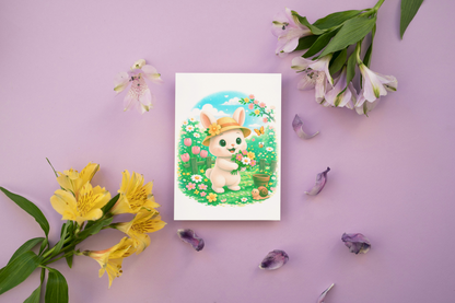 Maggie Lente Wenskaart – Bloemen & Voorjaarsgeluk | Lente 2026