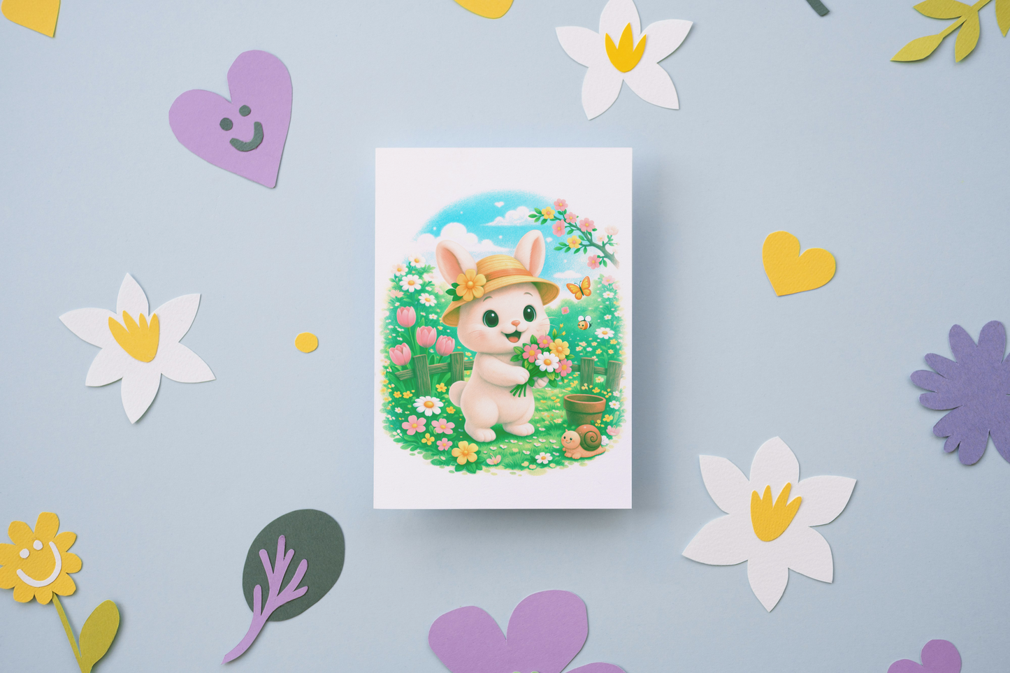 Maggie Lente Wenskaart – Bloemen & Voorjaarsgeluk | Lente 2026