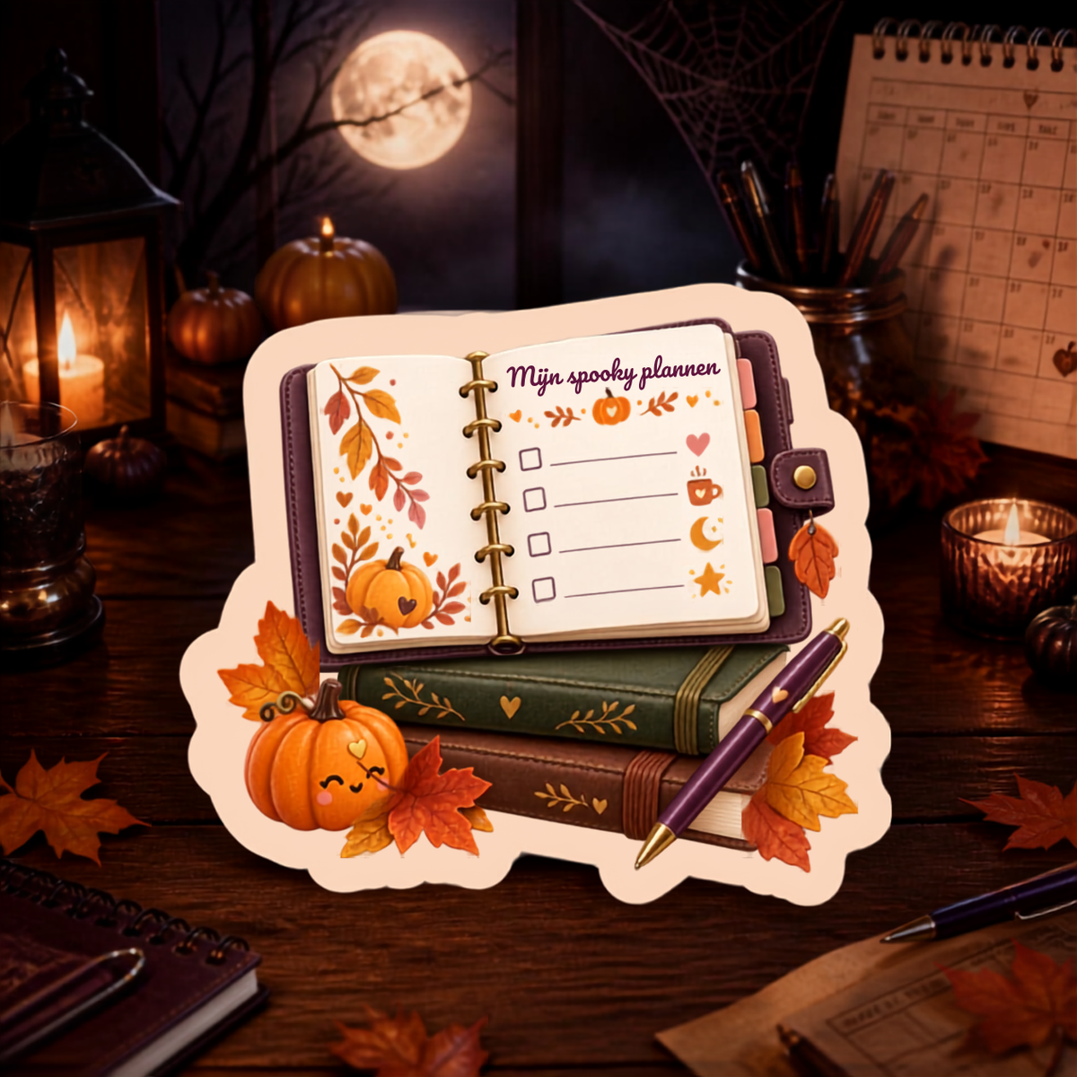 Halloween stickers 2026 – losse stickers van ca. 8 cm of set van 7