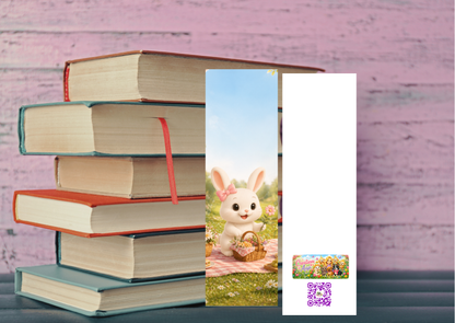 Maggie Zomer Boekenlegger – Handgemaakt – 5,5 x 15 cm