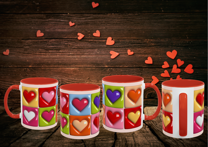 🥰 Mok “Colourful Hearts” – Valentijnseditie