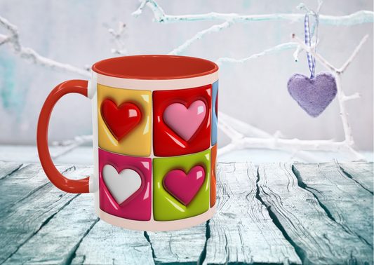 🥰 Mok “Colourful Hearts” – Valentijnseditie