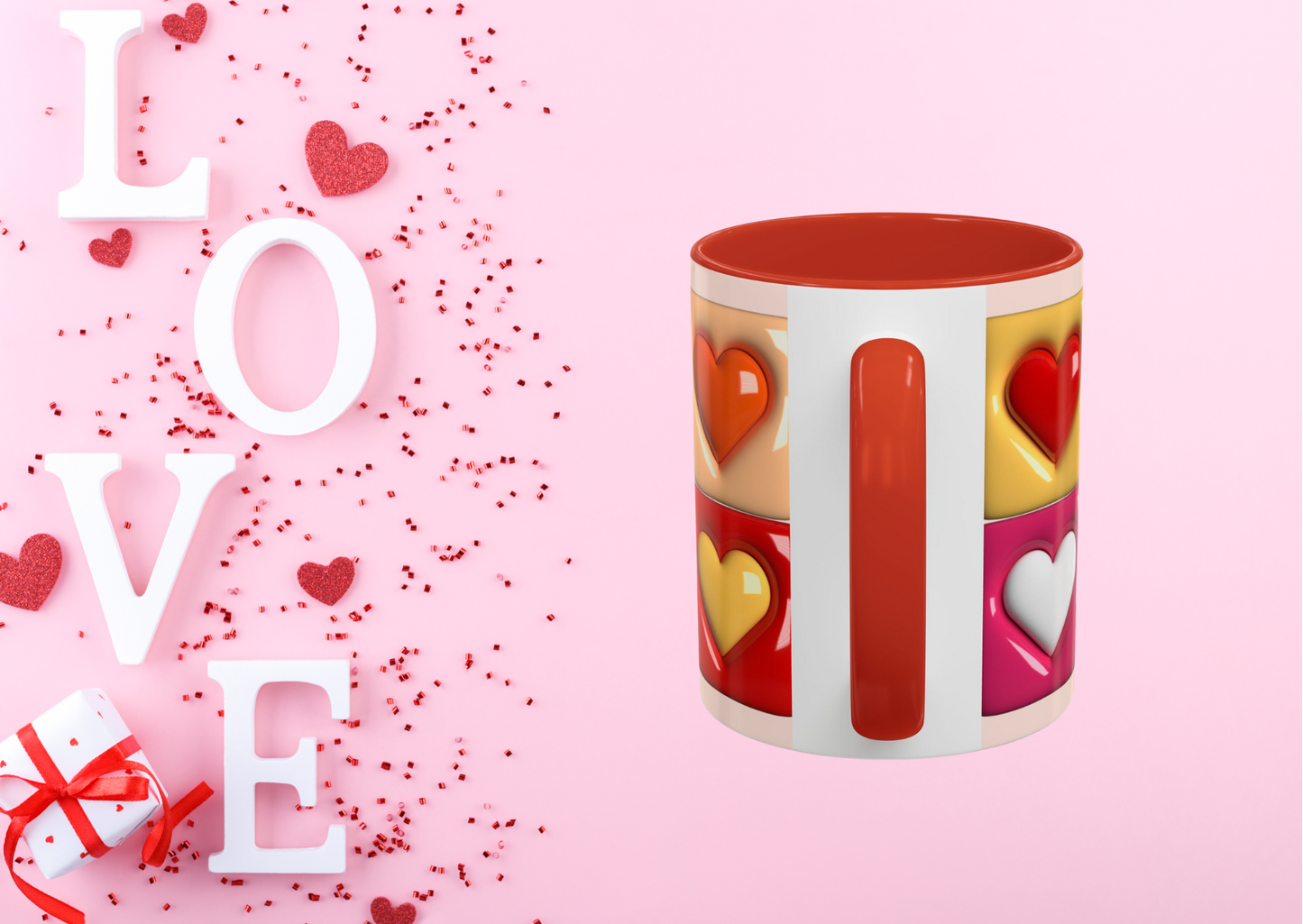 🥰 Mok “Colourful Hearts” – Valentijnseditie