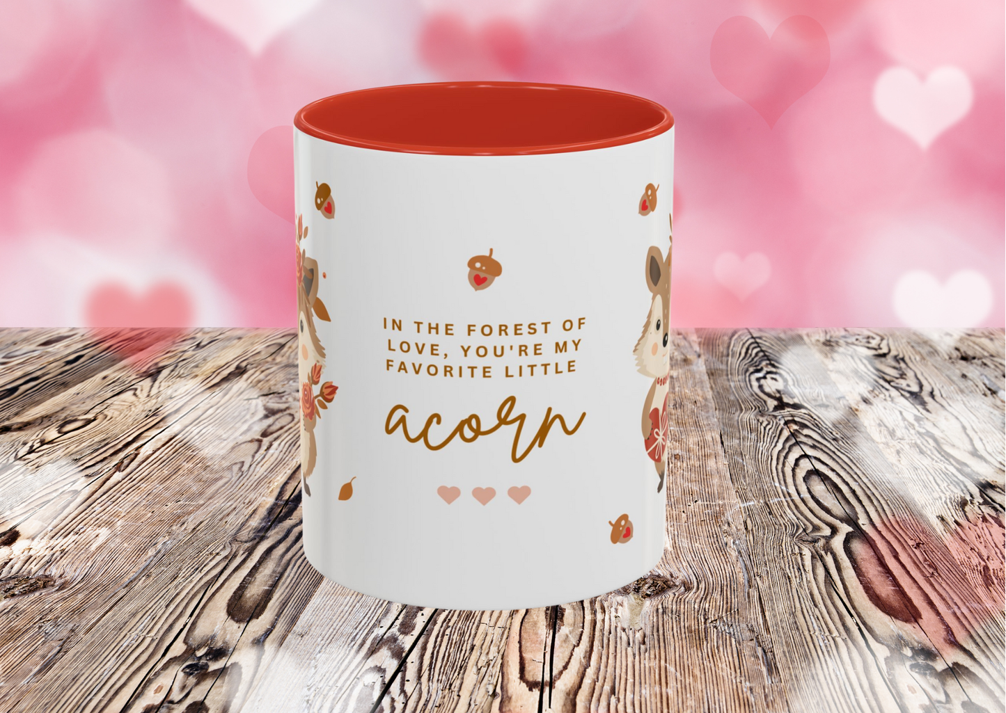 🥰 Mok “Forest of Love – Acorn” | Valentijnseditie