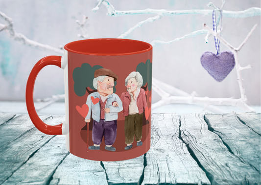 Keramiek Valentijn Mok 2026 – Happiness Comes From Love | Creatieve Aap