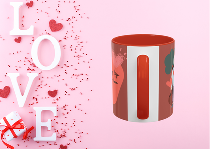 Keramiek Valentijn Mok 2026 – Happiness Comes From Love | Creatieve Aap