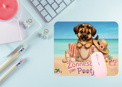 Novi Zonneschijn en Pootjes Muismat | Zomerse Puppy Mousepad | Creatieve Aap