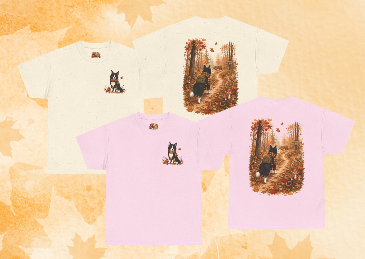 Nikita Forest Mood Herfst T-Shirt – Unisex Dubbelzijdig Bedrukt | Herfst Wandeling Shirt | Gildan 5000