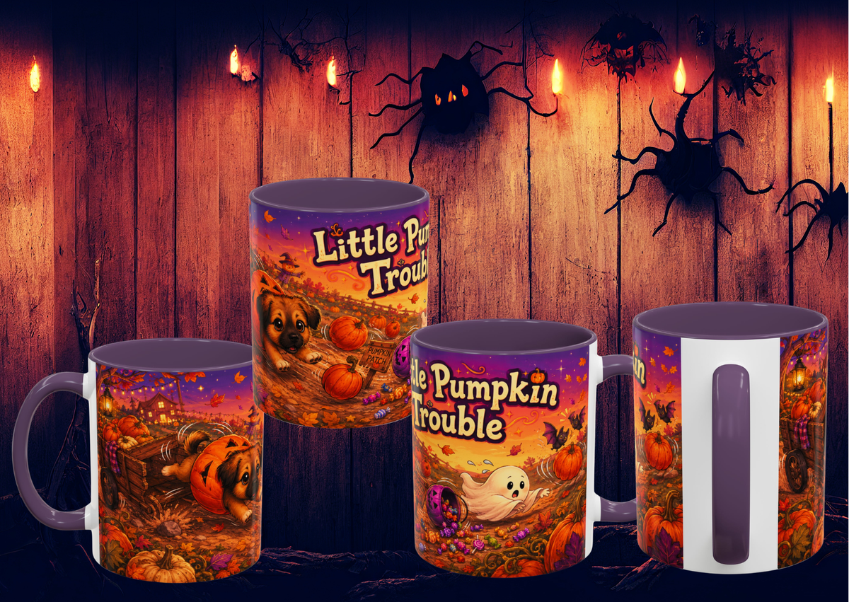 Novi Pumpkin Trouble Halloween mok – keramische mok 330 ml