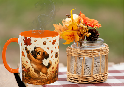 Novi Herfst Avontuur Mok 330 ml | Keramische Koffie- en Theemok | Creatieve Aap Herfst Collectie 2026