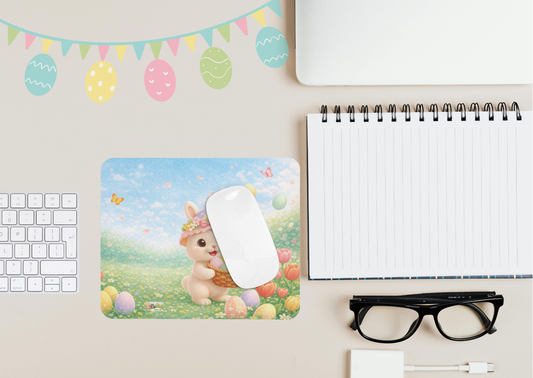 Maggie Paas Muismat – Vrolijk Pasen | Eigen Creatieve Aap Design | Neopreen | 23,2 x 19,4 cm