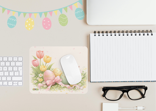 Paas Muismat – Lente & Paaseieren Design | Creatieve Aap | Neopreen | 23,2 x 19,4 cm