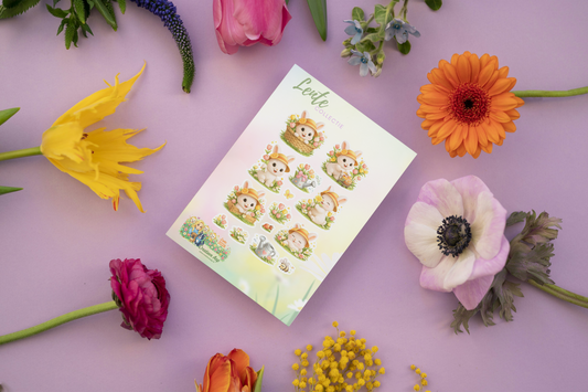 Maggie Planner Stickers – Lente Collectie 2026 | Konijn Kawaii