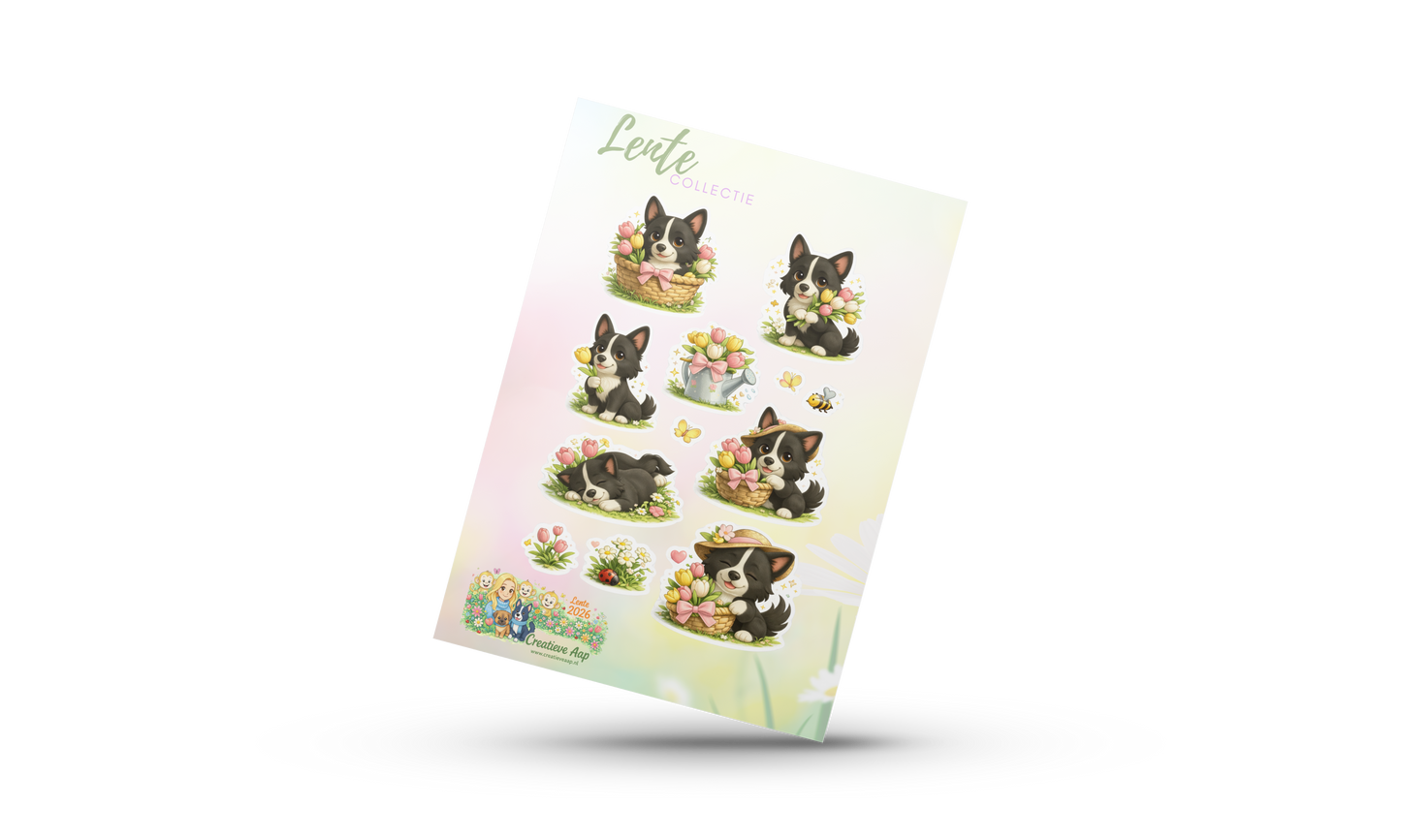 Nikita Planner Stickers – Lente Collectie 2026 | Hond Kawaii