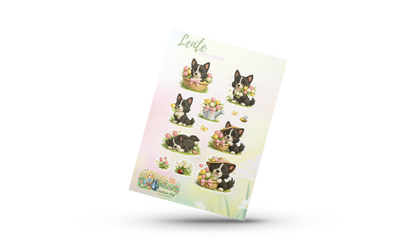Nikita Planner Stickers – Lente Collectie 2026 | Hond Kawaii