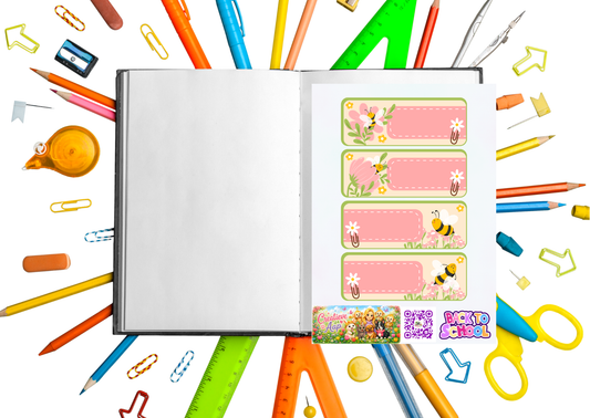 Bezige Bij Label Stickers – Beschrijfbare Planner Etiketten – Vinyl Matte Stickers – A6 & A5