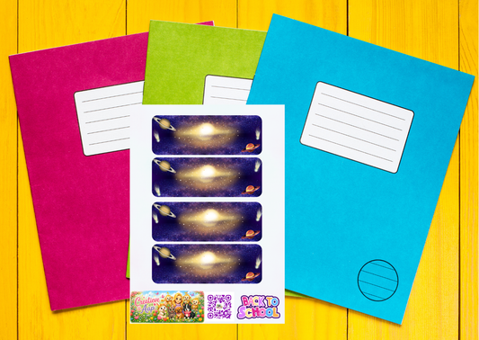 Ruimte Label Stickers – Beschrijfbare Planner Etiketten – Vinyl Matte Stickers – A6 & A5