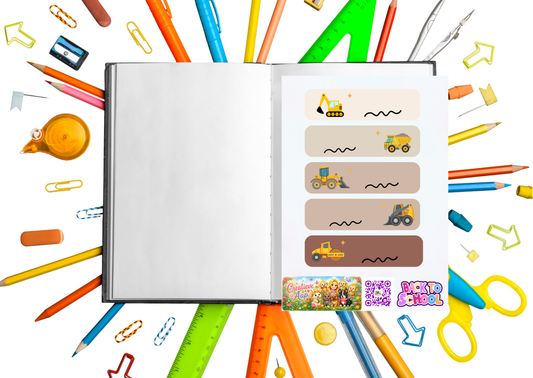 Graafmachines Label Stickers – Beschrijfbare Planner Etiketten – Vinyl Matte Stickers – A6 & A5