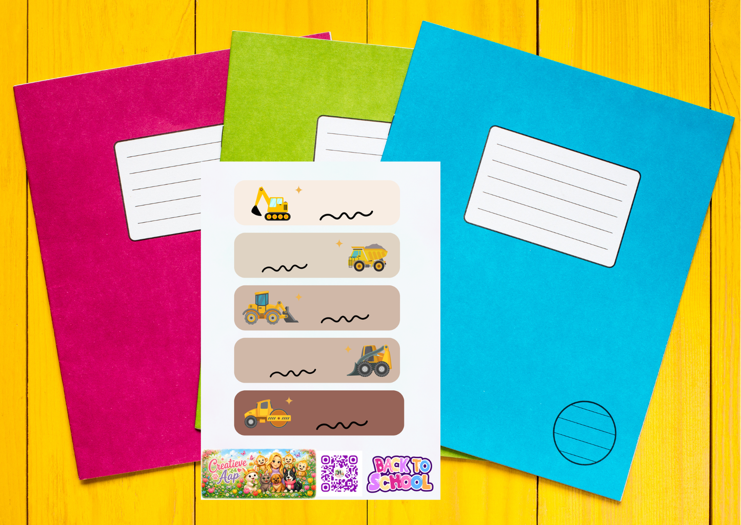 Graafmachines Label Stickers – Beschrijfbare Planner Etiketten – Vinyl Matte Stickers – A6 & A5