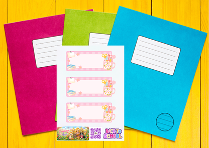 Pink Lady Etiket Stickers – Beschrijfbare Planner Stickers – Vinyl Matte Labels – A6 & A5