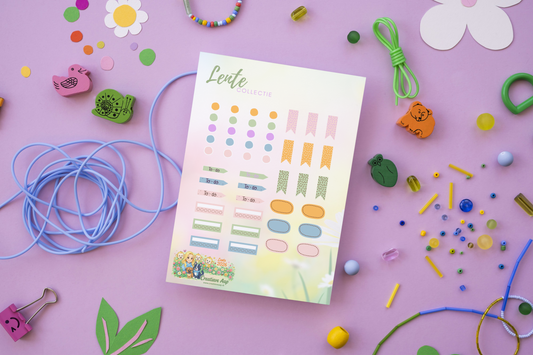 Planner Stickers Accessoires – Lente Collectie 2026 | Pastel Basics